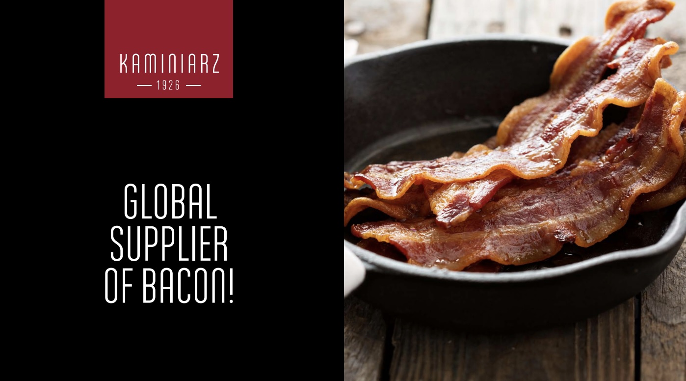 Download a new catalog of bacon 2022 dedicated to the food service sector, catering and the food industry. Poland manufacturer Kaminiarz.