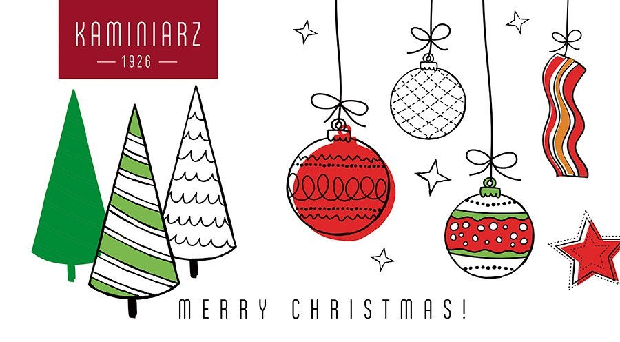 Happy Christmas wishes you a leading polish bacon manufacturer Kaminiarz