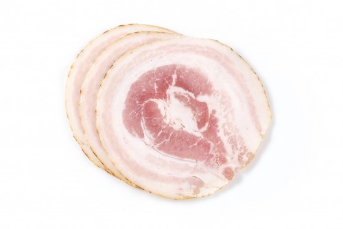 Baked Rolled  Bacon Sliced